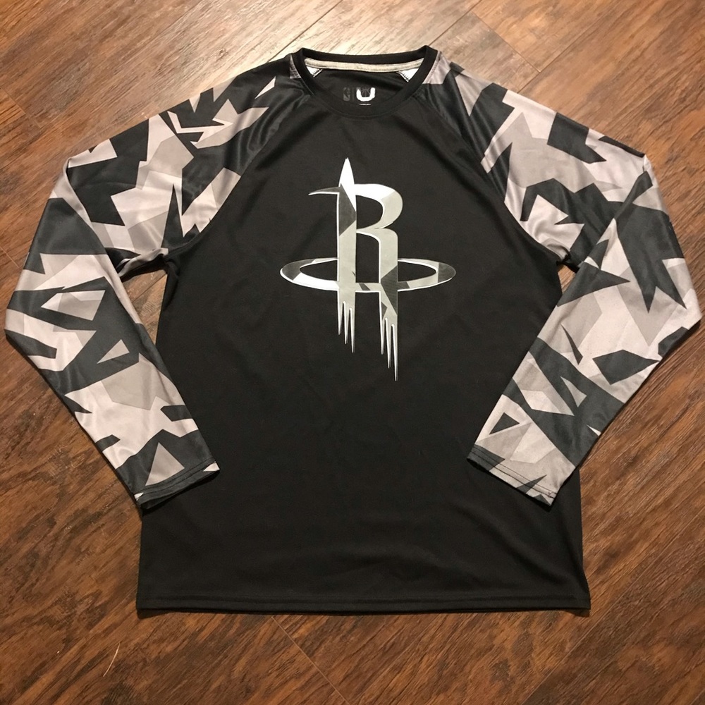 Houston Rockets Large Long Sleeve Athletic Shirt